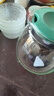 茶壶泡茶器整套茶具茶水分离玻璃耐热泡茶壶花茶套装茶漏 绿把一壶四杯 1000ml 实拍图