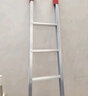 康鹏加厚铝合金梯子家用直梯单梯一字单侧工程梯阁楼梯上下床铺爬直梯 2.5米单梯，材料厚度1.5毫米 实拍图