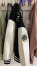 NASALIKE官方外套秋冬季美式毛巾绣棒球服男女情侣撞色拼接飞行员男士夹克 黑色 M （建议90-110斤） 实拍图