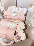 新生的儿见面礼盒初生婴幼儿衣服套装宝宝满月周岁见面礼物高档冬 粉糯米喇叭花 3-6个月 实拍图