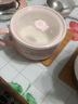 Hello Kitty三丽鸥陶瓷泡面碗带盖手柄可爱饭盒大容量面碗学生宿舍上班便当盒 少女粉凯蒂猫/1002ml 实拍图