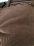 茵曼（INMAN）灯芯绒连衣裙春秋女装新品长袖休闲针织礼服中长裙子 咖啡色 M 实拍图