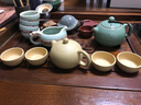 古悦堂宜兴名家纯全手工紫砂壶茶壶茶具黄金段泥西施壶200毫升 素雅款 200ml 实拍图