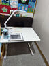 佩奇状元儿童学习桌椅套装手摇升降家用书桌6-18岁课桌椅儿童写字桌作业椅 手摇款【暖白】80*60-单桌 实拍图