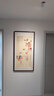 玩易 张大千柿柿如意走廊过道新中式玄关装饰画竖版山水壁画客厅挂画 事事如意 63*123cm（卡纸精裱，胡桃色框） 实拍图