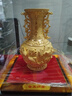 聚善缘金玉满堂绒沙金花瓶摆件招财客厅酒柜装饰搬新家高档乔迁新居礼品 金玉满堂绒沙金花瓶 约19*19*28cm 实拍图