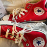 匡威（Converse）官方 All Star男女经典美拉德高帮帆布鞋红色101013 101013/红色 37 实拍图
