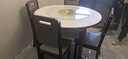 坞里岩板餐桌椅组合现代简约轻奢家用小户型饭桌变圆桌实木餐桌可伸缩 亮光皎月白桌面+黑白框架【升级舒适皮椅】 1.35米 一桌六椅【加厚款】 实拍图