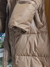 艾莱依羽绒服女泡芙感软糯长款鹅绒连帽韩版女外套冬季 蜜茶棕160 实拍图