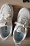 回力女鞋小白鞋2025新款冬季ins潮皮面鞋子女厚底休闲运动百搭板鞋女 米黑【经典皮面，底厚4.5CM】 37 实拍图