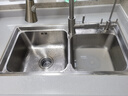 箭牌（ARROW）【焕新补贴】厨房水槽双槽 304不锈钢厨房洗菜盆大双槽台上台下盆 【双槽拉丝易洁】72*38不含龙头 实拍图