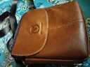 牛船长皮具时尚男士真皮休闲单肩斜挎男包包头层牛皮翻盖商务竖款ipad小包 黄棕色短盖头 实拍图