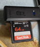 闪迪（SanDisk）64GB TF（MicroSD）存储卡 U3 C10 A2 V30 4K 至尊超极速移动版内存卡 读速200MB/s 实拍图