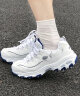 斯凯奇（Skechers）奶茶熊1代丨春夏女鞋运动鞋缤纷撞色新款复古增高老爹鞋休闲鞋潮 蓝莓甜酒/NTBL 36 实拍图