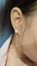 黛米简约 8-9mm馒头圆淡水珍珠耳钉耳饰S925银送爱人生日礼物 实拍图