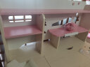 美嘉思 儿童学习桌椅套装 小学生书桌小户型 实木家用写字桌 1.2M套装+陪读凳粉 晒单实拍图