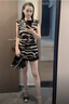 ANDSEEYOU新款菱格链条包女 高级感单肩包真皮手提包时尚斜挎包饺子包 黑色 实拍图