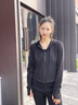蕉内（Bananain）【赵露思同款】非常服501Slim女士连帽外套短款新款修身针织女装 黑色 L 实拍图