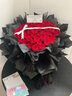 爱里鲜花99朵玫瑰花送女友送老婆生日花约会鲜花求婚表白礼物花店送花 52朵红玫瑰花黑纱款+皇冠 实拍图