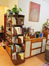 小匠材简易旋转书架可移动落地置物架客厅书柜展示架五层胡桃色 晒单实拍图