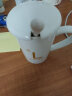 共禾京品马克杯陶瓷杯子咖啡杯情侣茶杯男女大容量380ml 带勺带盖(白色) 晒单实拍图