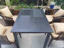 御藤美家（ROYAL RATTAN）户外桌椅别墅庭院花园桌椅休闲露台藤椅塑木桌组合室外编藤桌椅 4椅+120cm咖啡长桌 实拍图