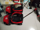 babypure shine儿童电动车手推车四轮遥控越野车小孩充电男女宝宝玩具车可坐人 红双驱遥控大电音乐推把+礼包 实拍图