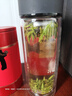 富光男女士双层玻璃杯 高硼硅玻璃304茶隔水杯子 带茶隔泡茶杯500ml 实拍图