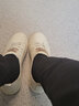 皓顿（HAUT TON）休闲鞋头层牛皮男鞋新品懒人小白鞋韩版一脚蹬乐福鞋百搭板鞋 白色 43 -适合运动鞋44码 实拍图