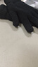 茶小阿手套冬季保暖男女情侣毛线触屏加绒加厚零下防冻滑雪骑行棉手套 男款黑色（升级掌面防滑款双倍厚 实拍图