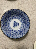 美浓烧（Mino Yaki） 美浓烧日本进口复古汤碗大号家用陶瓷餐具面碗沙拉碗 蓝华 实拍图