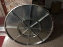 腾景顺304不锈钢圆形餐桌折叠大圆桌子带转盘内置转盘圆桌饭桌家用加厚  1.5米连体桌带1.0转盘特厚304 实拍图