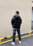 吉普羽绒服男冬季男士连帽加厚白鸭绒新款保暖抗寒外套男装袄子上衣服 DaoK-2397【黑金短款】 L 实拍图