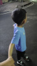 361°童装男女童短袖针织衫夏季新款速干儿童休闲T恤中大童冰爽上衣 波仕蓝1204-男童 175 cm 实拍图