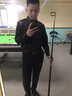 帝创者长袖衬衫男二件装商务休闲纯色春季修身衬衣男时尚上衣男装 黑色+深蓝色 XL 实拍图