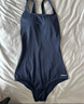 迪卡侬（DECATHLON）泳衣女连体三角抗氯游泳服显瘦大码泳装泡温泉深蓝4230019 实拍图