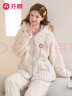 芬腾睡衣女士纯棉卡通少女时尚圆领纯色长袖家居服套装Q9984711039 晒单实拍图