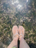 维布伦（VEBLEN）洞洞鞋女夏季厚底防滑包头凉鞋平跟软底海边沙滩鞋果冻鞋外穿拖鞋 牡蛎金 39 正码正拍 实拍图