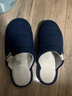 回力日系柔软情侣棉拖秋冬家居室内保暖棉鞋男款HL0006蓝色42-43码 实拍图