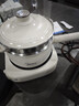 美的（Midea）电煮锅 电蒸锅 电炒锅 电热锅 2.6L分体式 小型1-2人学生宿舍多功能锅 泡面锅 XZC2061 配蒸笼 实拍图