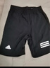 adidas速干简约舒适网球运动短裤男装夏季阿迪达斯官方 黑色/白     2XL 实拍图