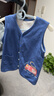 舒贝怡婴儿衣服马甲春秋款两面穿男女童装背心宝宝坎肩马夹上衣藏青90 实拍图