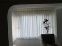 金蝉高遮光窗帘布整套 绍兴柯桥雪尼尔现代简约遮阳客厅卧室飘窗 安妮 设计师拼接款 1米用料价格(挂钩/打孔免费加工) 个 实拍图