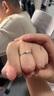周六福（ZLF）Pt950铂金钻石戒指女款花朵型求婚结婚订婚钻戒 4分 13号 实拍图