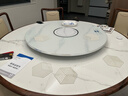 芝梵饭菜保温板加热菜板保温板暖菜板家用带电磁炉火锅暖菜板+火锅+自动旋转家庭旋转餐桌加热转盘 大理石纹银边丨80CM【电动手动转】3000W火锅 实拍图