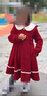 安妮优儿（Anneyol）女童连衣裙秋季2025新款秋装小女孩秋冬裙子儿童洋气女童装公主裙 红色加绒 110 实拍图