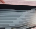 得力(deli)A4/13格竖版布质风琴包 文件资料手提包资料册 学生试卷科目收纳袋 72561红色 实拍图