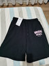 真维斯（JEANSWEST）短裤女装夏季新款五分裤运动休闲裤子女宽松显瘦纯棉热裤百搭外穿 黑色 心跳性眩晕_K L 实拍图