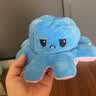 萌萌猪翻面章鱼玩偶双面翻转八爪鱼公仔小毛绒玩具变脸礼物章鱼礼物 粉色转深蓝 20厘米 实拍图