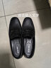 奥康品牌男鞋豆豆鞋新款男士休闲皮鞋软皮软底一脚蹬懒人鞋子套脚 黑色 43 (265mm) 实拍图